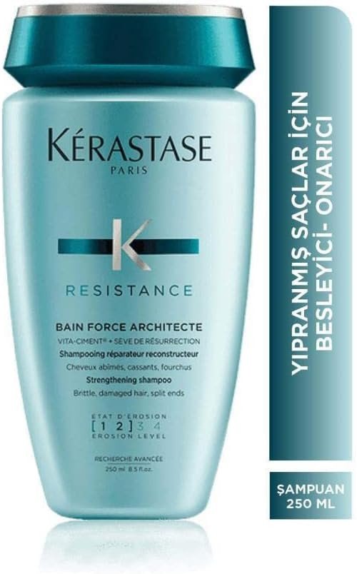 Kerastase Resistance Bain Force Architecte Shampoo For Unisex, 250 ml